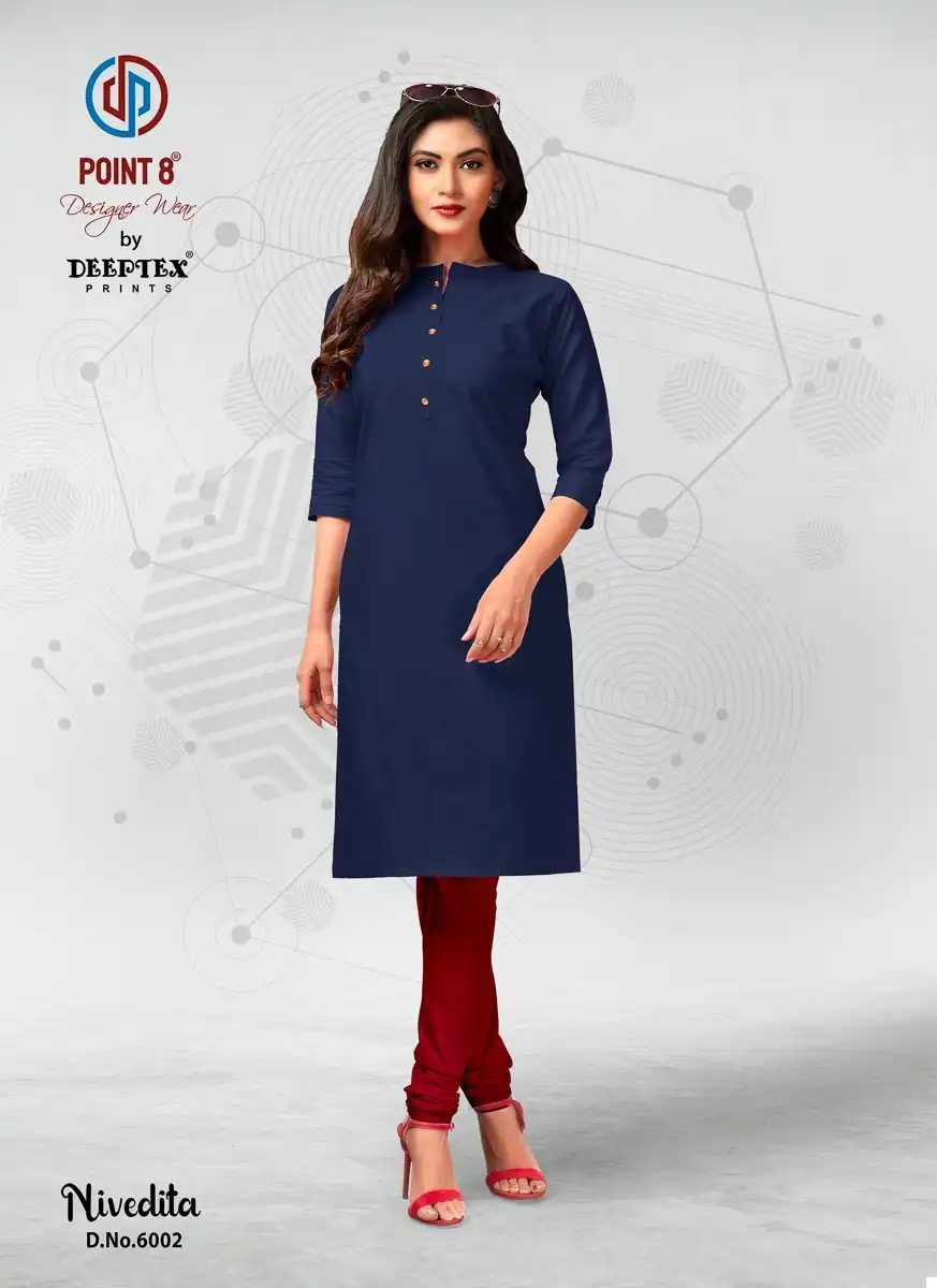 Deeptex Nivedita Vol-6 Heavy Flex Cotton Wholesale Kurti Catalog — Wholesale Kurtis, Deeptex wholesale from Surat - Gallery Image 5