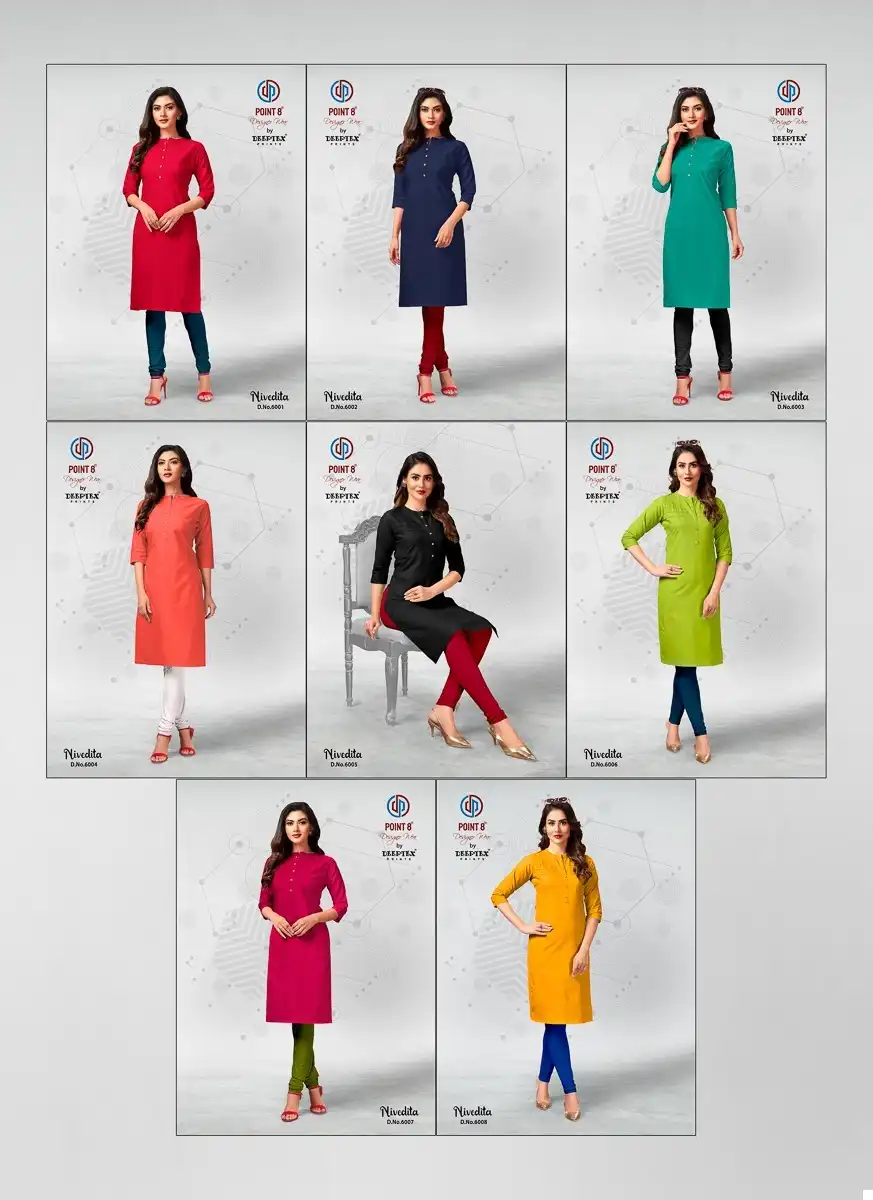 Deeptex Nivedita Vol-6 Heavy Flex Cotton Wholesale Kurti Catalog — Wholesale Kurtis, Deeptex wholesale from Surat — view 9