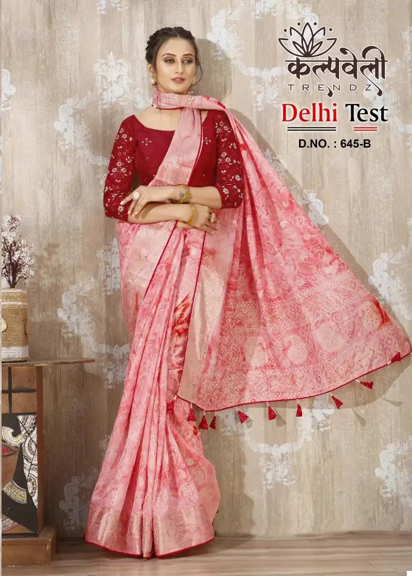 Vardan Ethnic Delhi Test 645 Dolla Silk Wholesale Sarees Catalog — Wholesale Sarees, MPA wholesale from Surat - Gallery Image 3