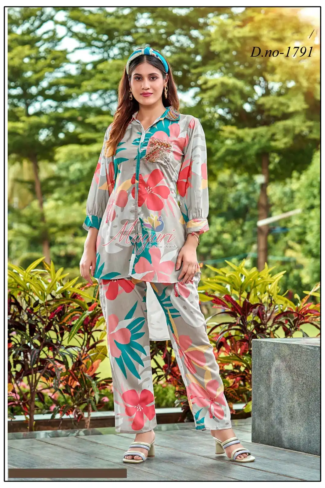 Vardan Ethnic Rachi Vol 1 Pure Muslin Wholesale Kurti With Pant Cord Set Catalog — Wholesale Kurtis, MPA wholesale from Surat - Gallery Image 2