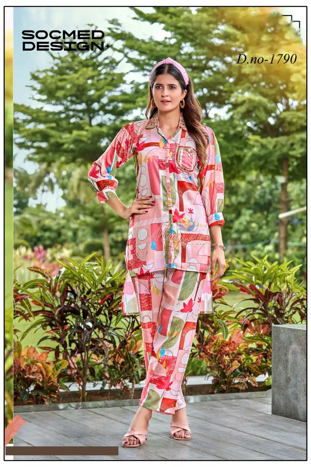 Vardan Ethnic Rachi Vol 1 Pure Muslin Wholesale Kurti With Pant Cord Set Catalog — Wholesale Kurtis, MPA wholesale from Surat — view 4
