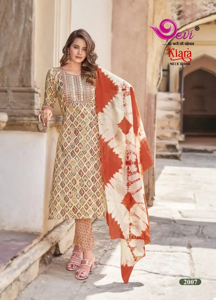 Devi Kiara Vol-2 Heavy Rayon Capsule Cotton Wholesale Readymade Suits Catalog — Wholesale Salwar Suits, MPA wholesale from Surat - Gallery Image 4