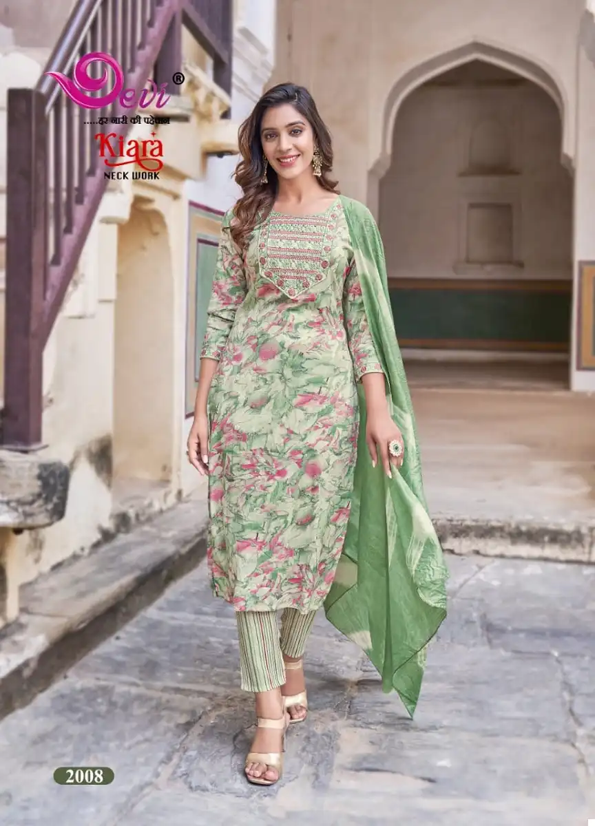 Devi Kiara Vol-2 Heavy Rayon Capsule Cotton Wholesale Readymade Suits Catalog — Wholesale Salwar Suits, MPA wholesale from Surat - Gallery Image 6