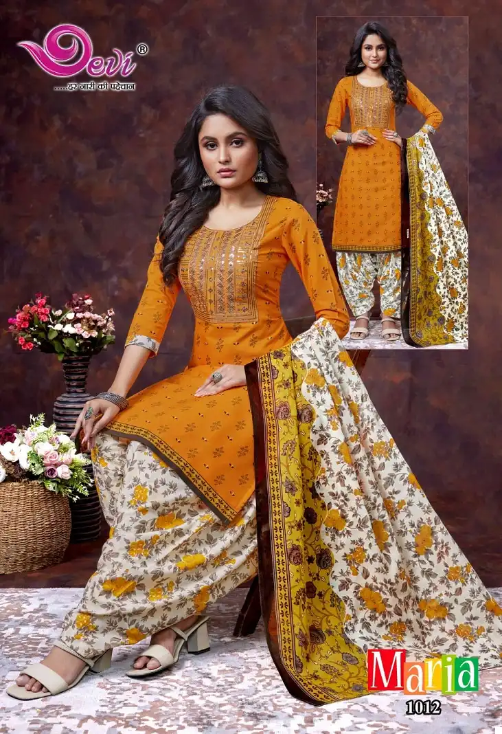 Devi Maria Vol-2 Indo Cotton Wholesale Readymade Suits Catalog — Wholesale Salwar Suits, MPA wholesale from Surat - Gallery Image 11