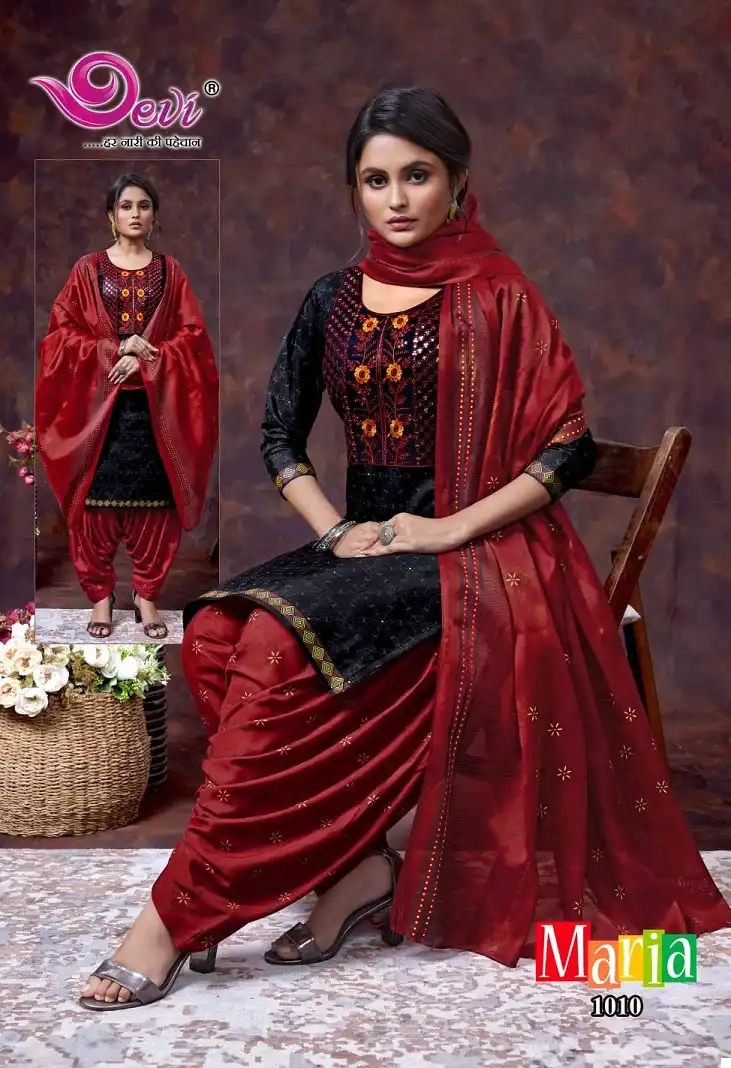 Devi Maria Vol-2 Indo Cotton Wholesale Readymade Suits Catalog — Wholesale Salwar Suits, MPA wholesale from Surat - Gallery Image 12