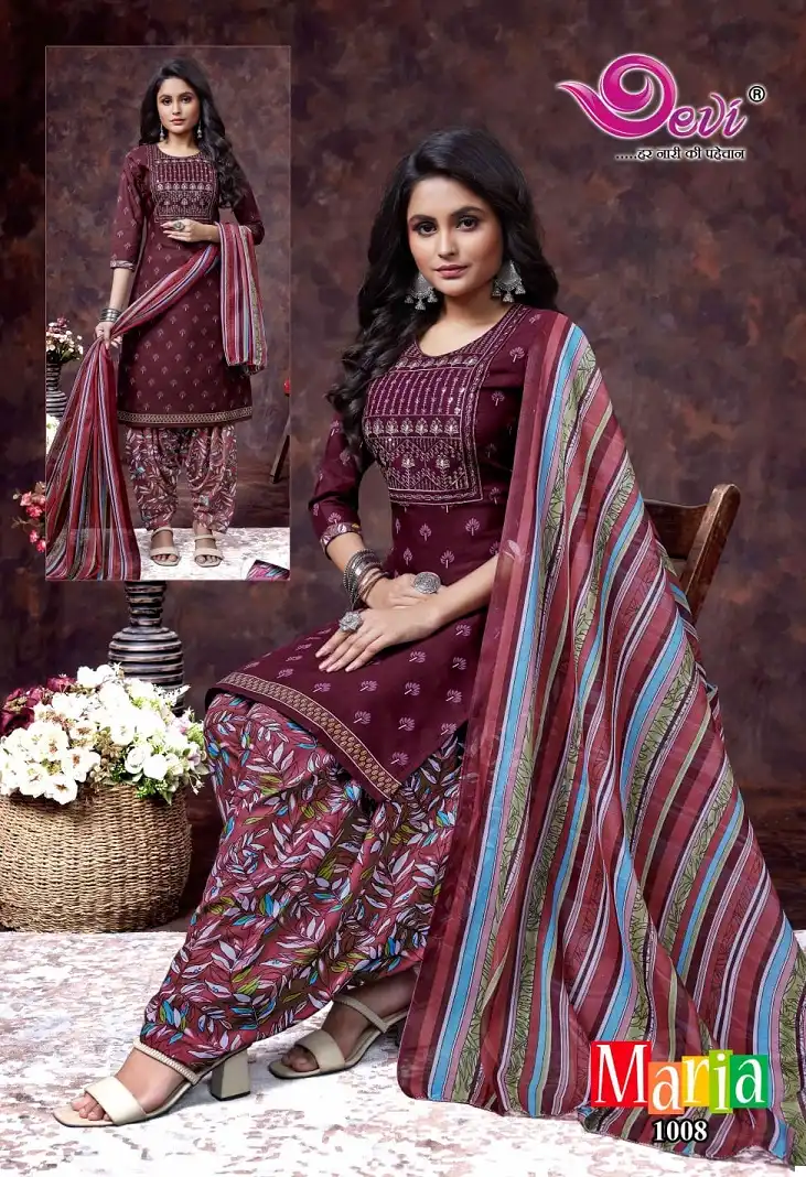 Devi Maria Vol-2 Indo Cotton Wholesale Readymade Suits Catalog — Wholesale Salwar Suits, MPA wholesale from Surat - Gallery Image 6