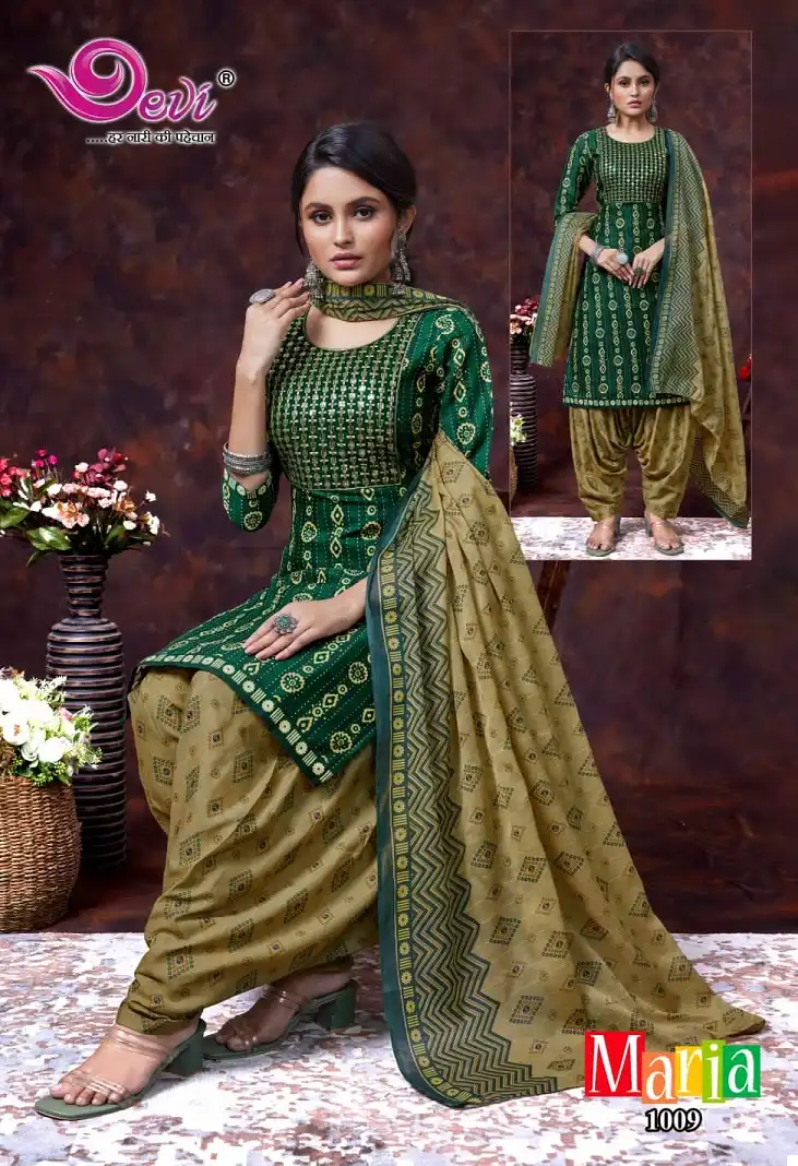 Devi Maria Vol-2 Indo Cotton Wholesale Readymade Suits Catalog — Wholesale Salwar Suits, MPA wholesale from Surat - Gallery Image 8
