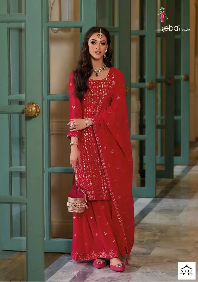 Eba Lifestyle Dillagi Baluming Georgette Wholesale Designer Readymade Salwar Suit Catalog — Wholesale Salwar Suits, Eba Lifestyle wholesale from Surat - Gallery Image 2