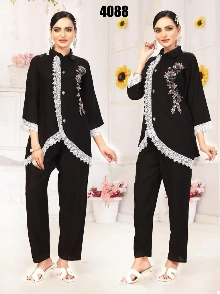 VE Kinjal Muslin, Georgette Wholesale Dresigner Co-Ord Set Catalog — Wholesale Kurtis, MPA wholesale from Surat - Gallery Image 7