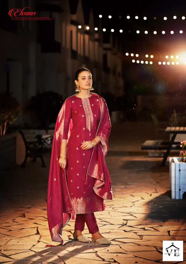 Sargam Ehsaas Pure Viscose Russian Jacquard Wholesale Winter Wear Suits Catalog — Wholesale Salwar Suits, MPA wholesale from Surat — view 2