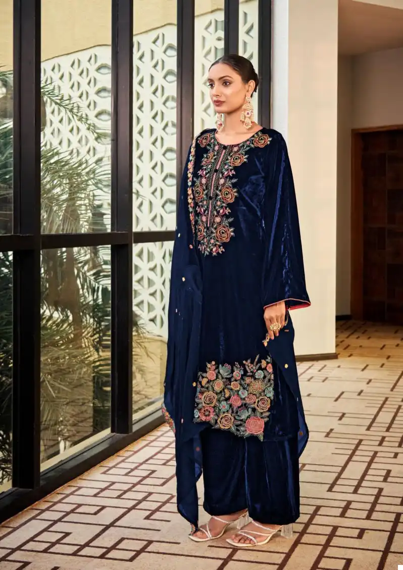Deepsy Suits Gull Jee Ek Noor Velvet Wholesale Winter Wear Salwar Suit Catalog - 4 Pcs Set — Wholesale Salwar Suits, MPA wholesale from Surat - Gallery Image 3