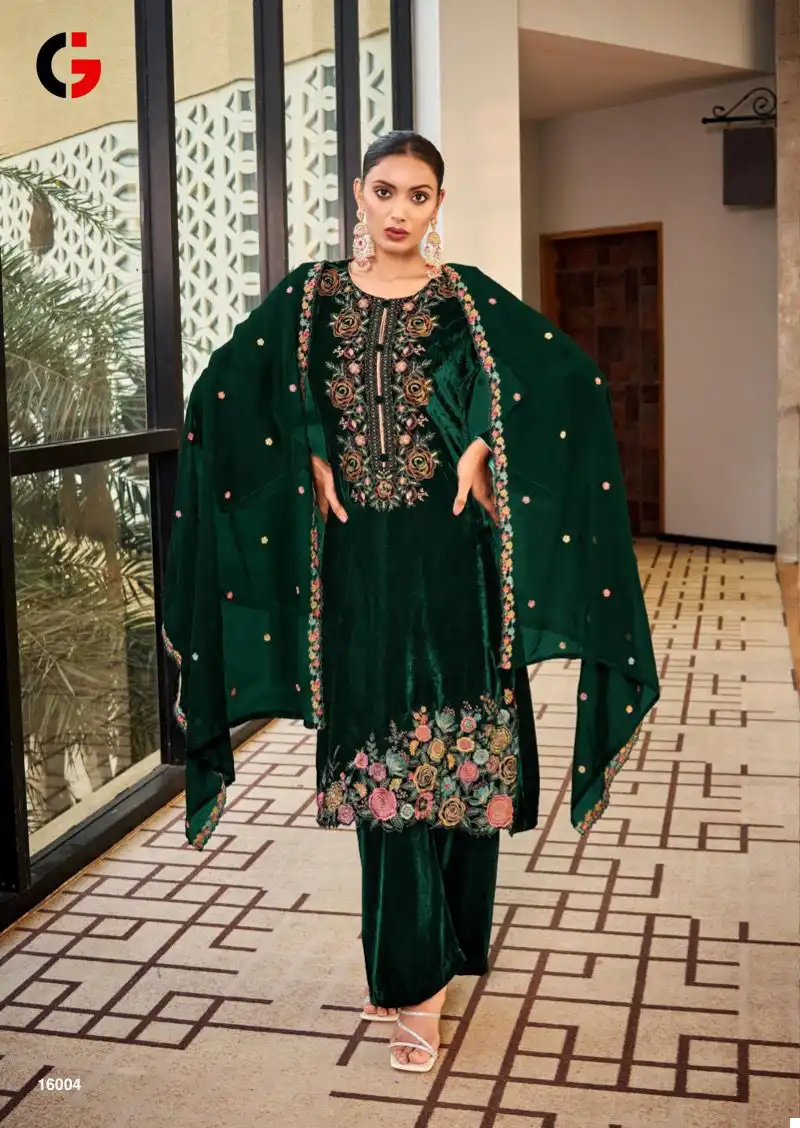 Deepsy Suits Gull Jee Ek Noor Velvet Wholesale Winter Wear Salwar Suit Catalog - 4 Pcs Set — Wholesale Salwar Suits, MPA wholesale from Surat - Gallery Image 4