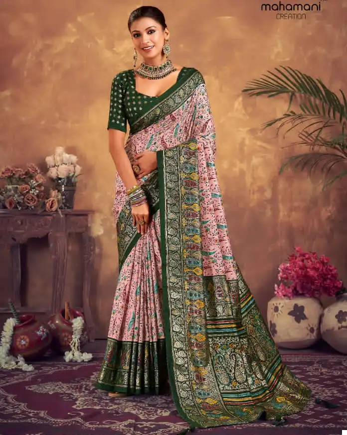 Mahamani Ektara Heavy Tusser Dola Silk Wholesale Saree Catalog — Wholesale Sarees, MPA wholesale from Surat — view 1