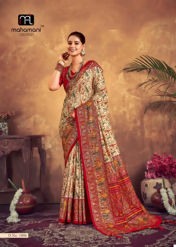 Mahamani Ektara Heavy Tusser Dola Silk Wholesale Saree Catalog — Wholesale Sarees, MPA wholesale from Surat - Gallery Image 3