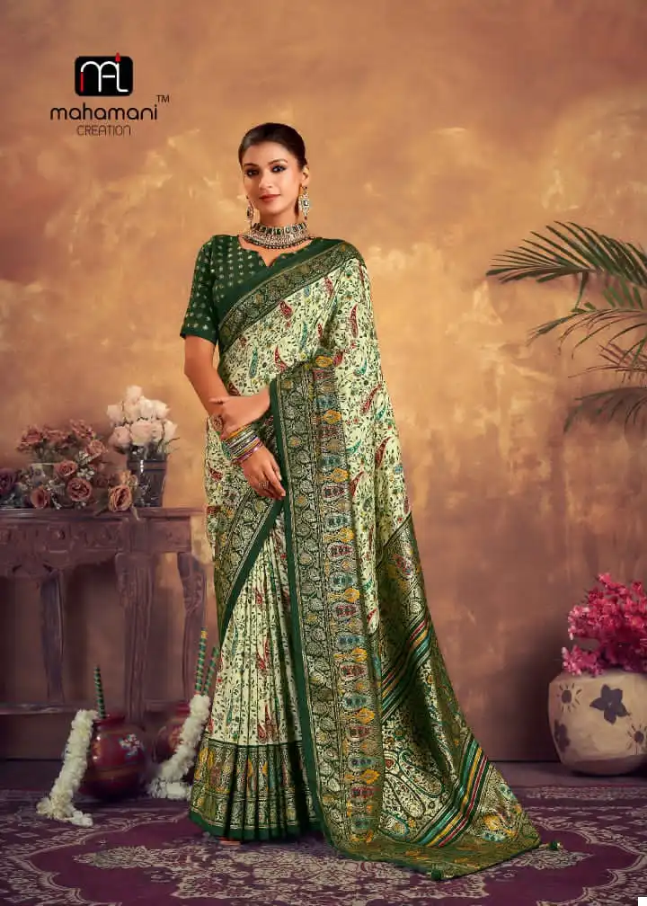 Mahamani Ektara Heavy Tusser Dola Silk Wholesale Saree Catalog — Wholesale Sarees, MPA wholesale from Surat - Gallery Image 5