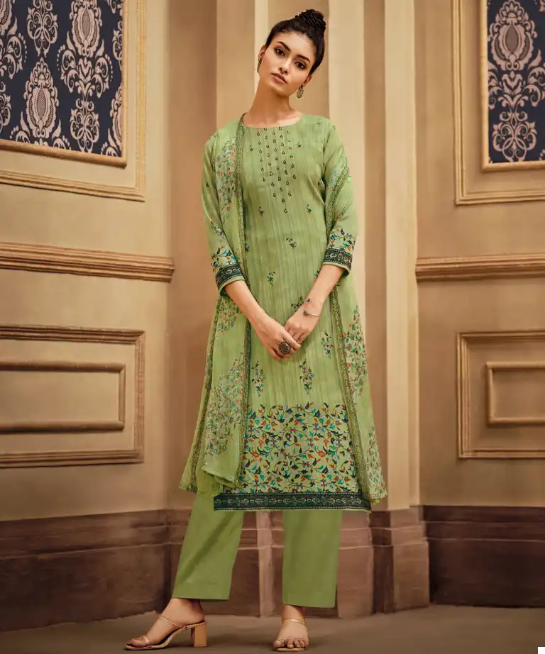 Zulfat Designer Elahi Pashmina Wholesale Fancy Work Salwar Suit Catalog — Wholesale Salwar Suits, MPA wholesale from Surat — view 1