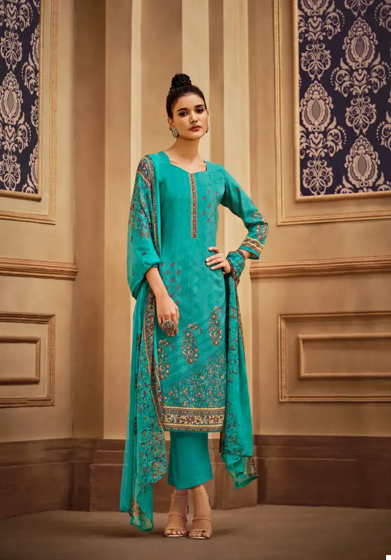 Zulfat Designer Elahi Pashmina Wholesale Fancy Work Salwar Suit Catalog — Wholesale Salwar Suits, MPA wholesale from Surat - Gallery Image 5