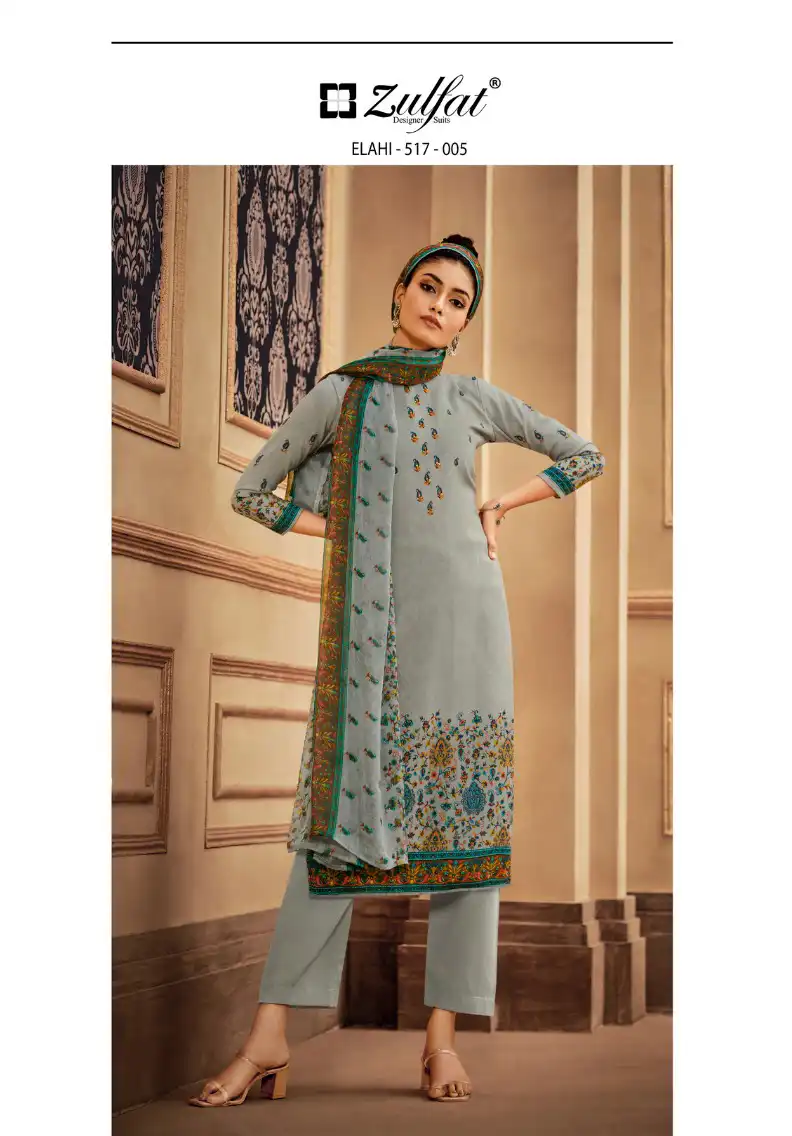 Zulfat Designer Elahi Pashmina Wholesale Fancy Work Salwar Suit Catalog — Wholesale Salwar Suits, MPA wholesale from Surat - Gallery Image 6