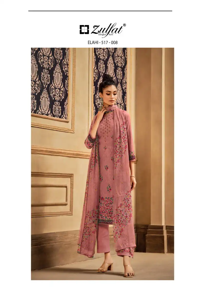 Zulfat Designer Elahi Pashmina Wholesale Fancy Work Salwar Suit Catalog — Wholesale Salwar Suits, MPA wholesale from Surat - Gallery Image 8
