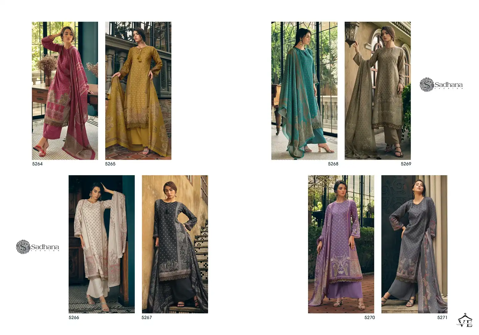 Sadhana Fashion Enchant Viscose Pashmina Wholesale Designer Winter Wear Salwar Suit Catalog — Wholesale Salwar Suits, MPA wholesale from Surat — view 9