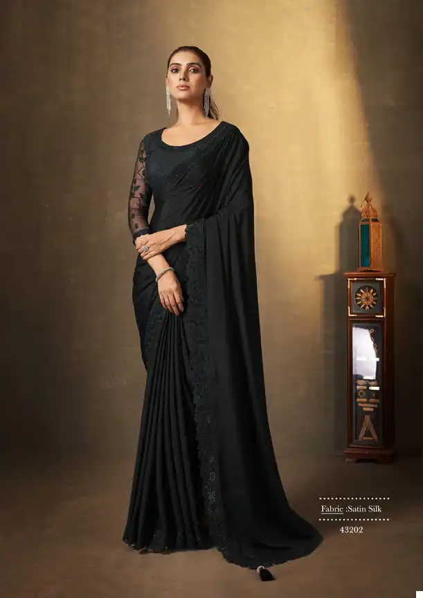 Mahotsav Erisha Georgette Wholesale Designer Saree Catalog — Wholesale Sarees, MPA wholesale from Surat - Gallery Image 5