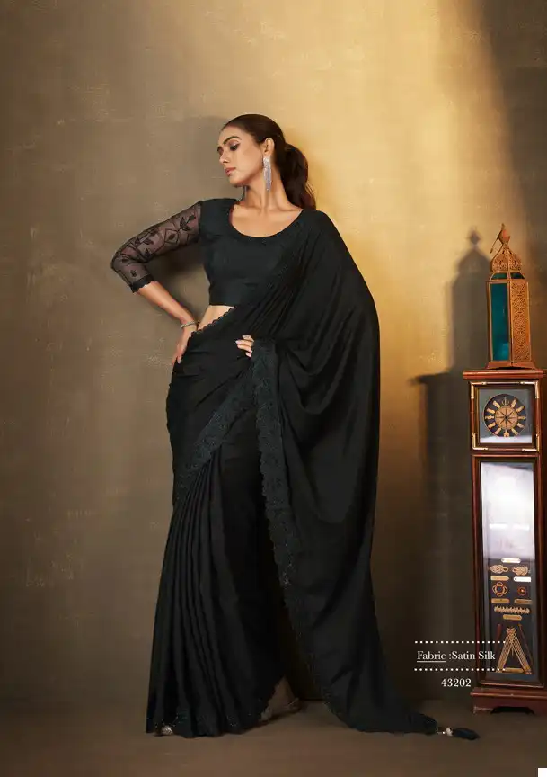 Mahotsav Erisha Georgette Wholesale Designer Saree Catalog — Wholesale Sarees, MPA wholesale from Surat - Gallery Image 7