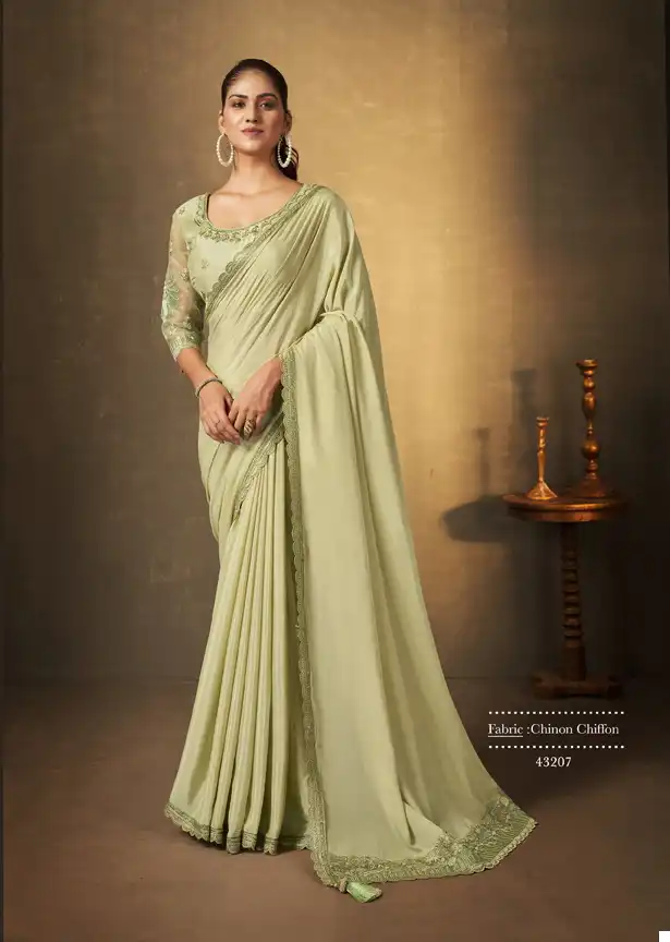 Mahotsav Erisha Georgette Wholesale Designer Saree Catalog — Wholesale Sarees, MPA wholesale from Surat - Gallery Image 8