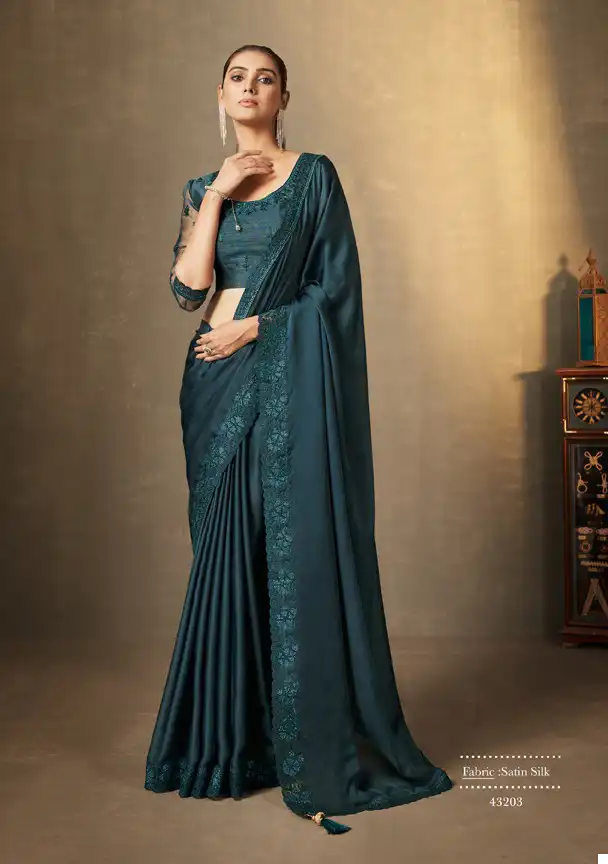 Mahotsav Erisha Georgette Wholesale Designer Saree Catalog — Wholesale Sarees, MPA wholesale from Surat - Gallery Image 2