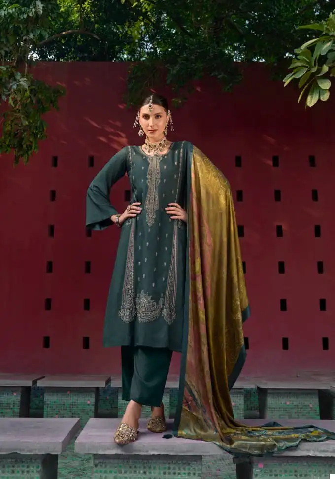 Rangati Essence Pure Wool Pashmina Wholesale Winter Wear Salwar Suit Catalog — Wholesale Salwar Suits, MPA wholesale from Surat - Gallery Image 2