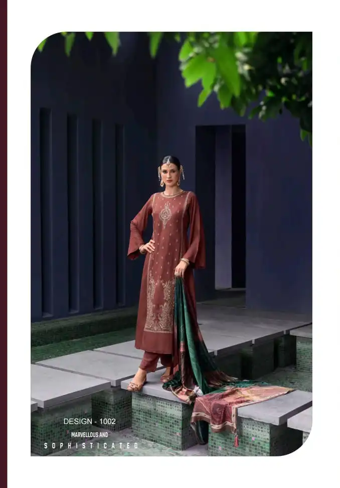Rangati Essence Pure Wool Pashmina Wholesale Winter Wear Salwar Suit Catalog — Wholesale Salwar Suits, MPA wholesale from Surat - Gallery Image 3