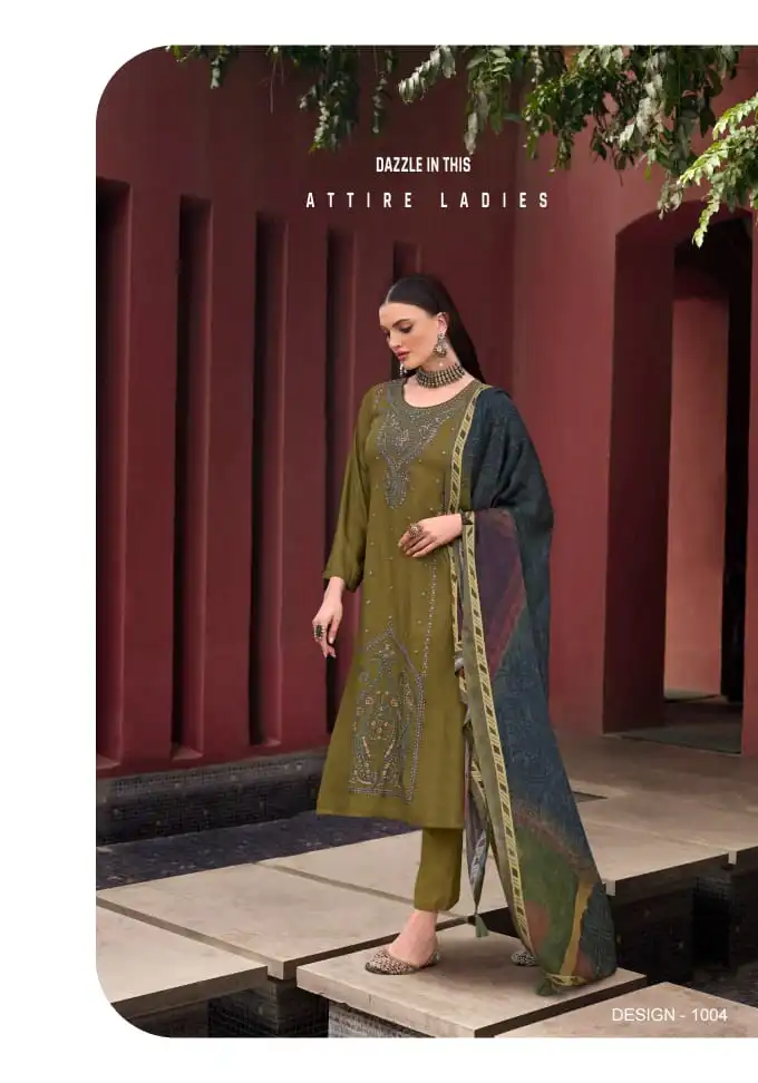 Rangati Essence Pure Wool Pashmina Wholesale Winter Wear Salwar Suit Catalog — Wholesale Salwar Suits, MPA wholesale from Surat - Gallery Image 7
