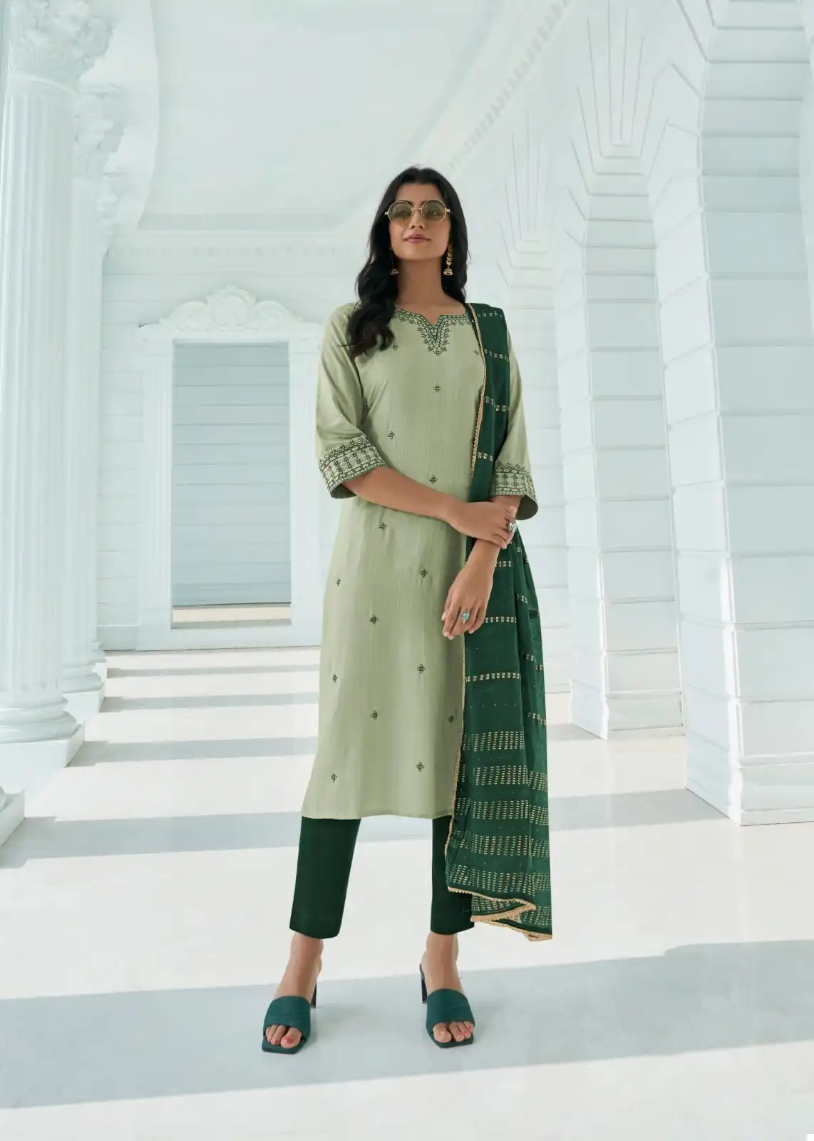 Wanna Ekaya Pure Viscose Dobby Wholesale Readymade Salwar Suit Catalog — Wholesale Salwar Suits, MPA wholesale from Surat - Gallery Image 2