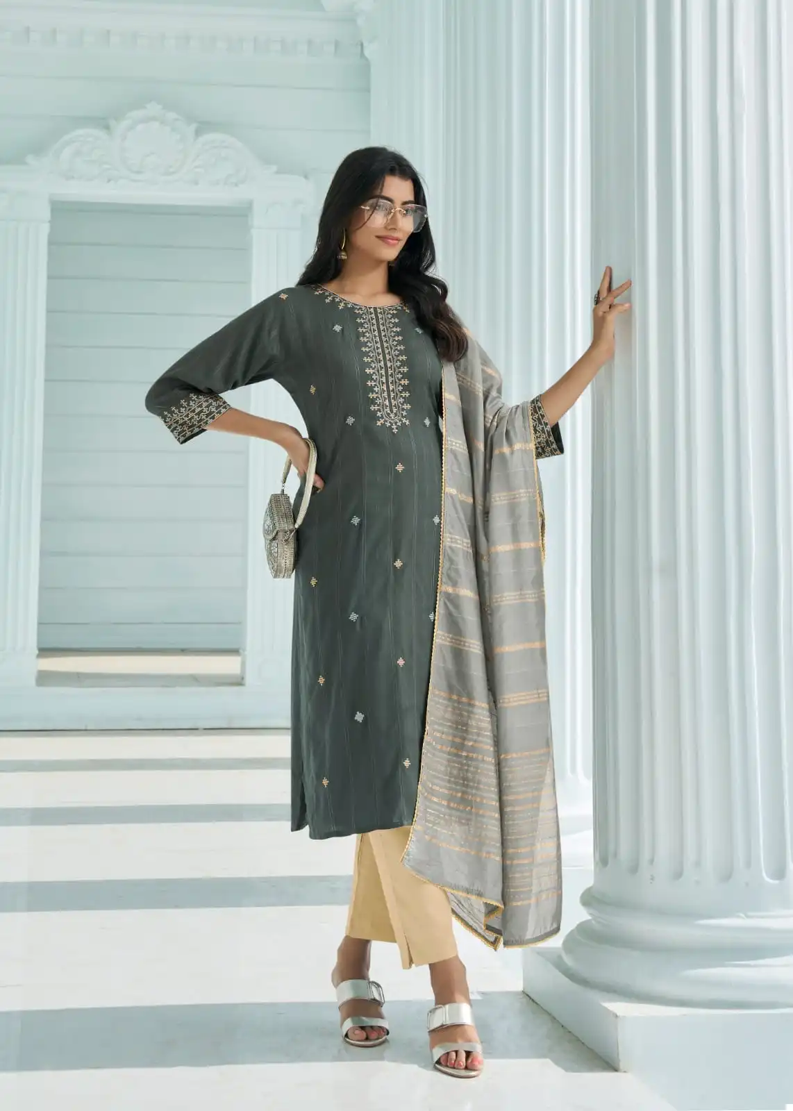 Wanna Ekaya Pure Viscose Dobby Wholesale Readymade Salwar Suit Catalog — Wholesale Salwar Suits, MPA wholesale from Surat - Gallery Image 4