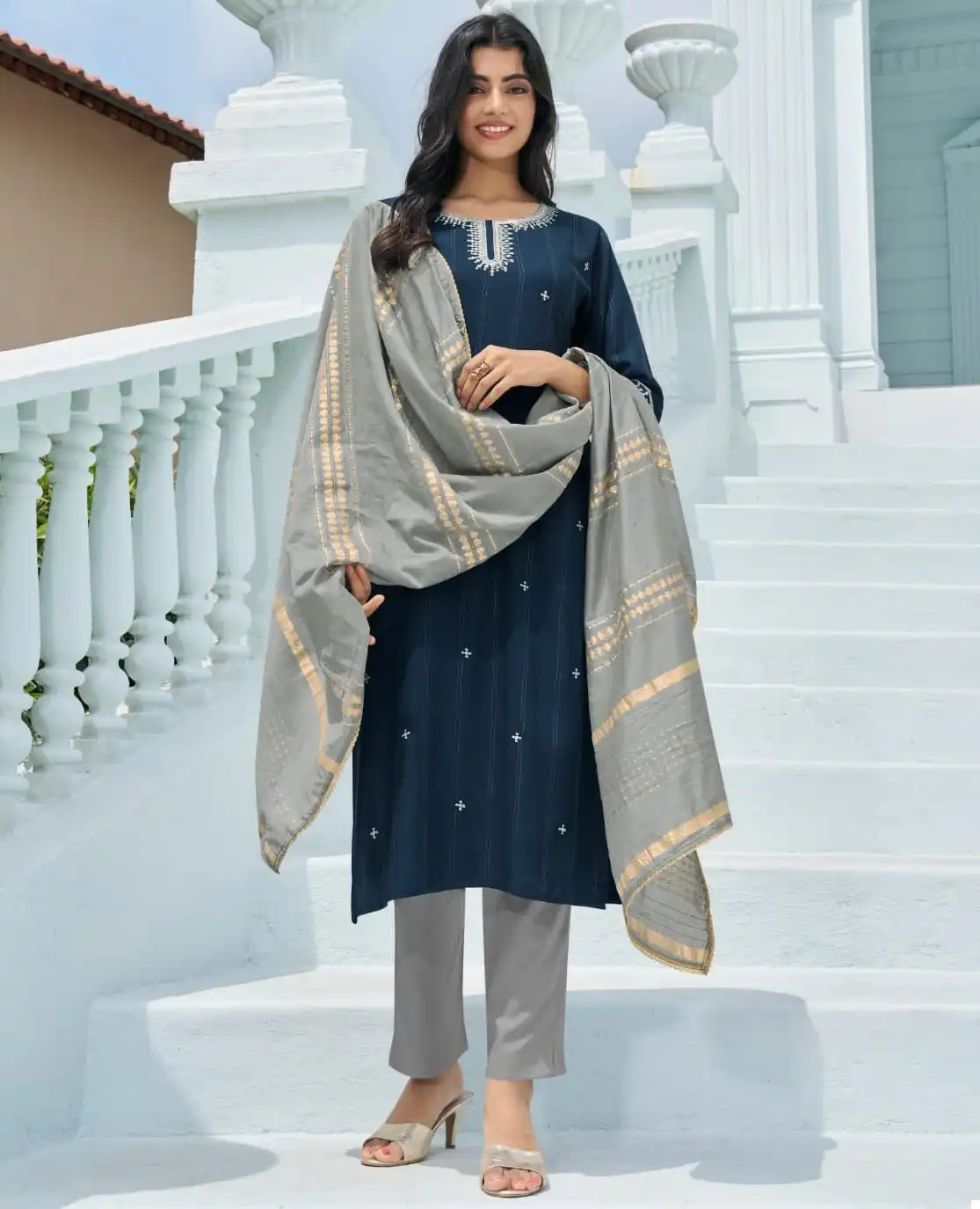 Wanna Ekaya Pure Viscose Dobby Wholesale Readymade Salwar Suit Catalog — Wholesale Salwar Suits, MPA wholesale from Surat — view 1