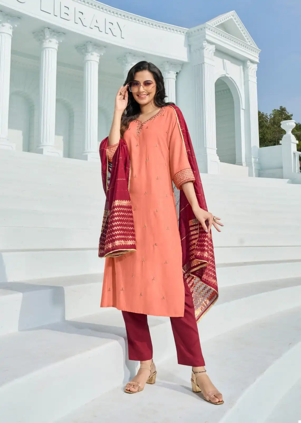 Wanna Ekaya Pure Viscose Dobby Wholesale Readymade Salwar Suit Catalog — Wholesale Salwar Suits, MPA wholesale from Surat - Gallery Image 6
