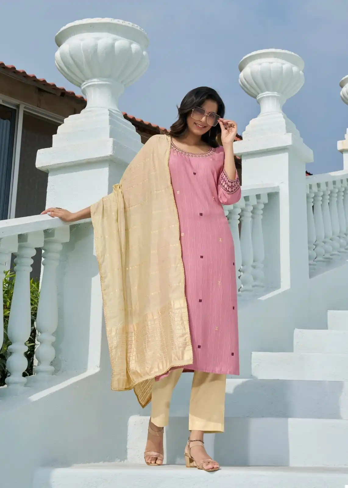 Wanna Ekaya Pure Viscose Dobby Wholesale Readymade Salwar Suit Catalog — Wholesale Salwar Suits, MPA wholesale from Surat - Gallery Image 7