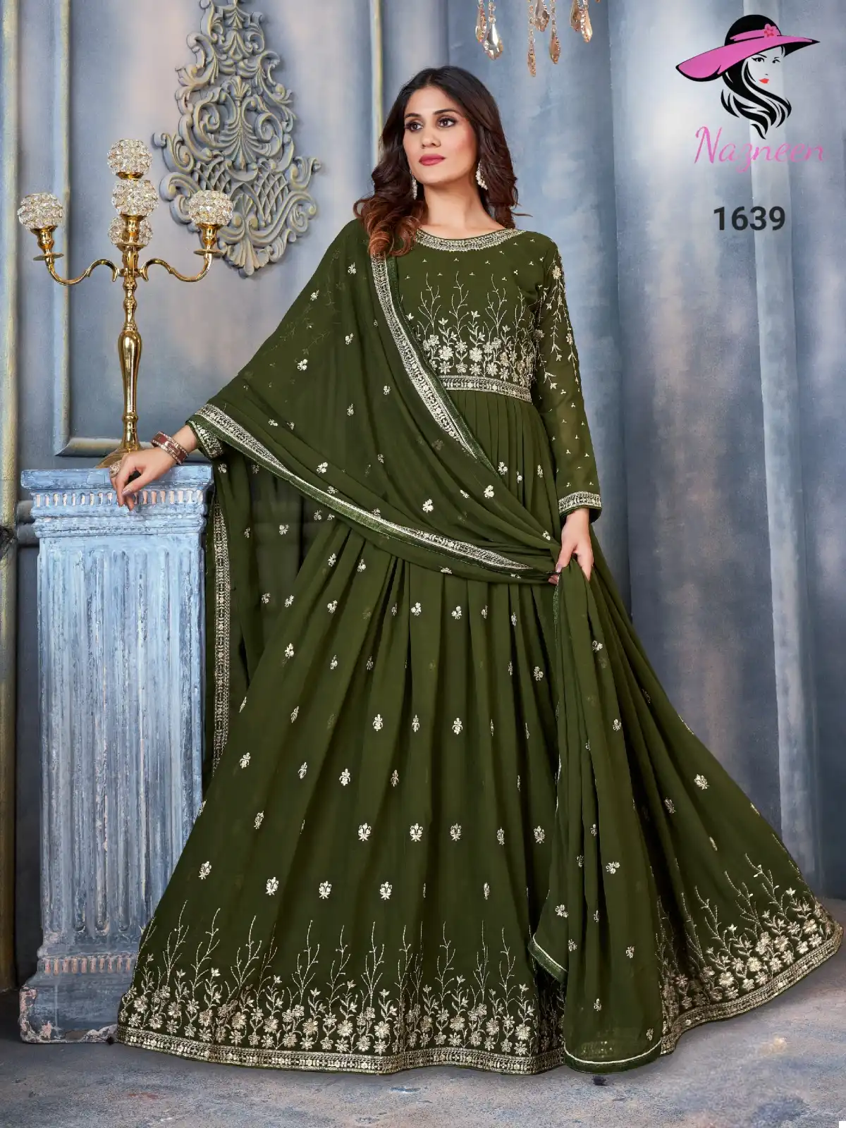 Nazneen Falak Faux Georgette Wholesale Designer Readymade Suits Catalog — Wholesale Salwar Suits, MPA wholesale from Surat - Gallery Image 2