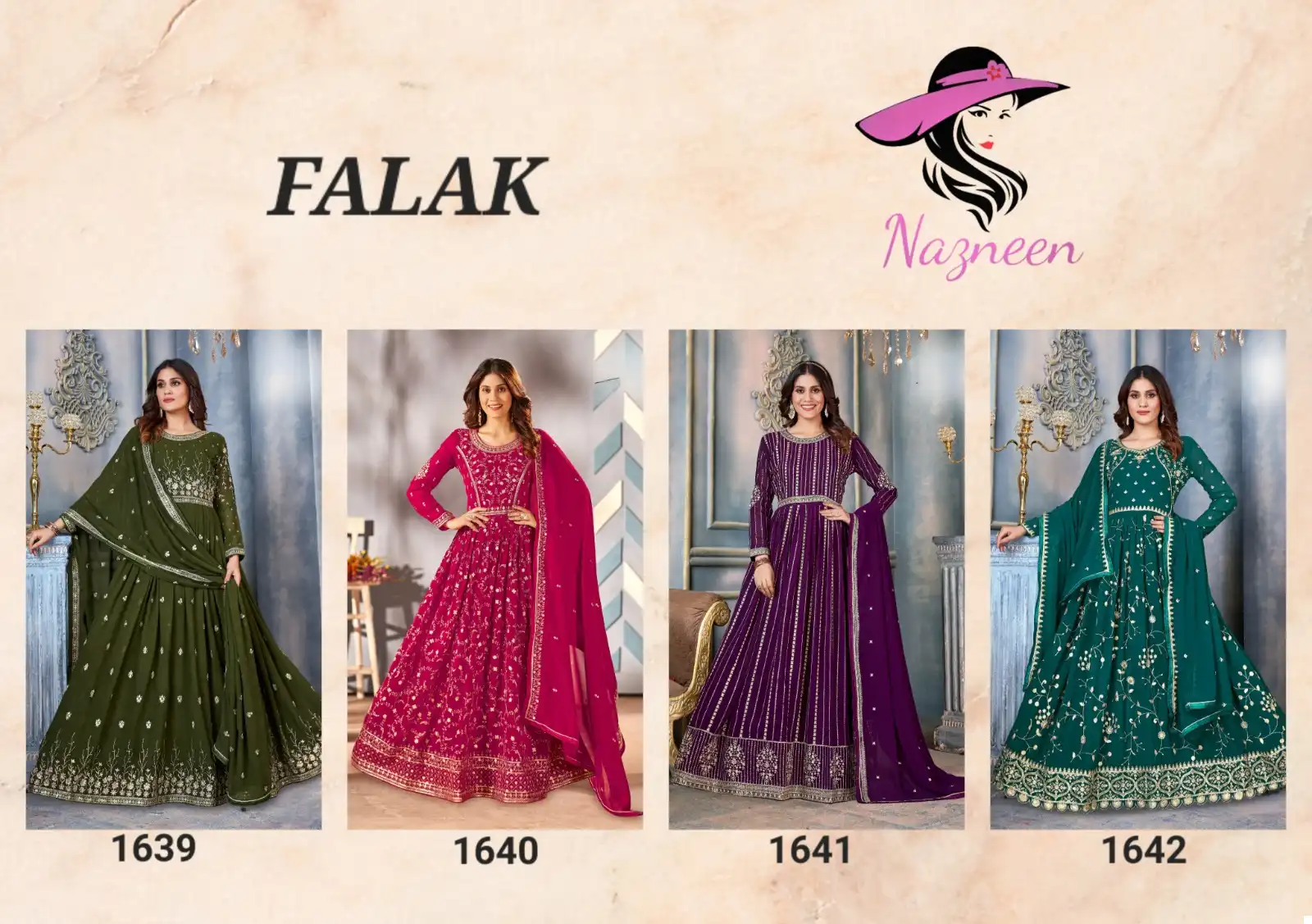 Nazneen Falak Faux Georgette Wholesale Designer Readymade Suits Catalog — Wholesale Salwar Suits, MPA wholesale from Surat — view 5