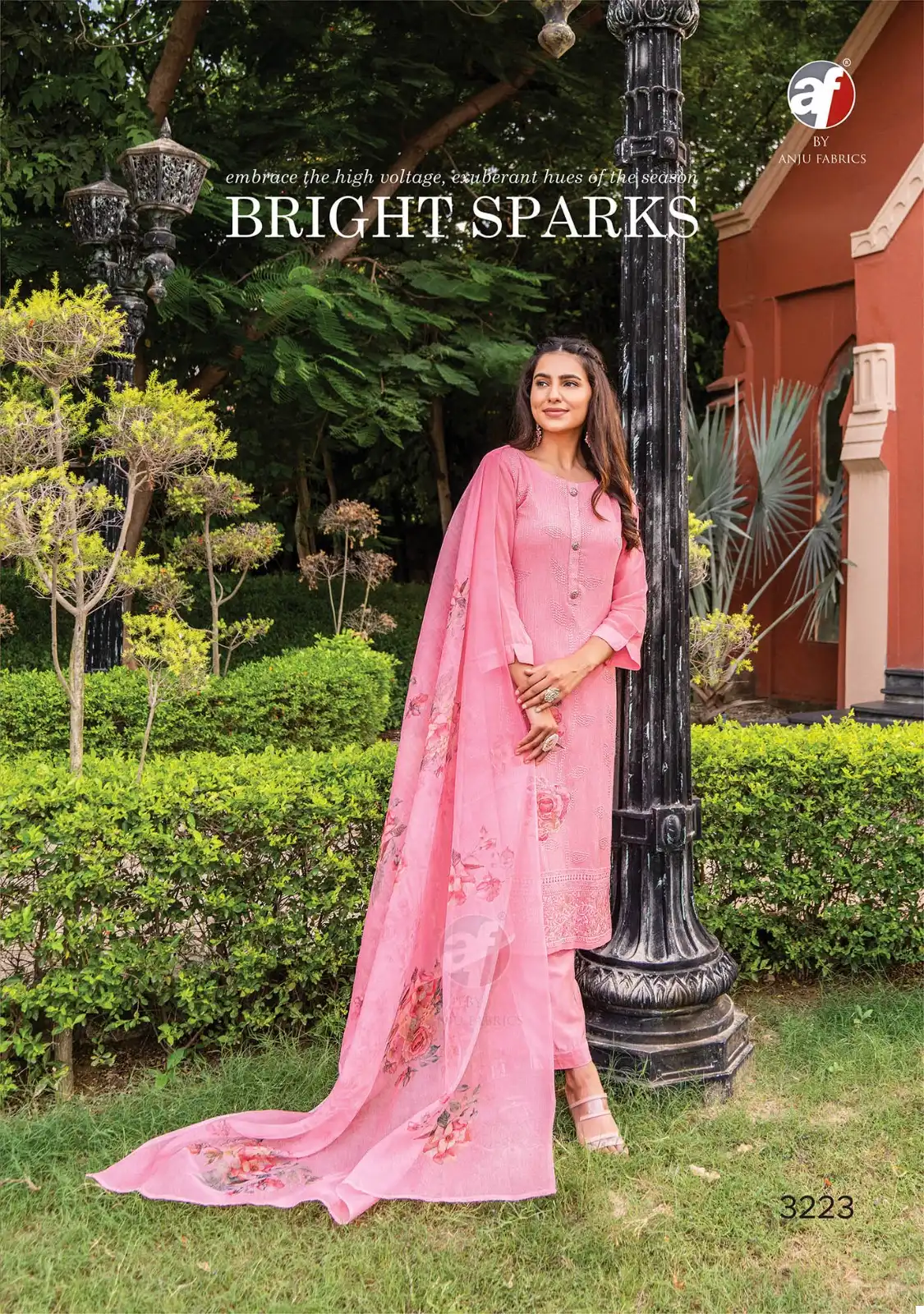 Anju Fabrics Falak Vol 3 Georgette Wholesale Salwar Suit Catalog - 6 Pcs Set — Wholesale Salwar Suits, MPA wholesale from Surat - Gallery Image 4