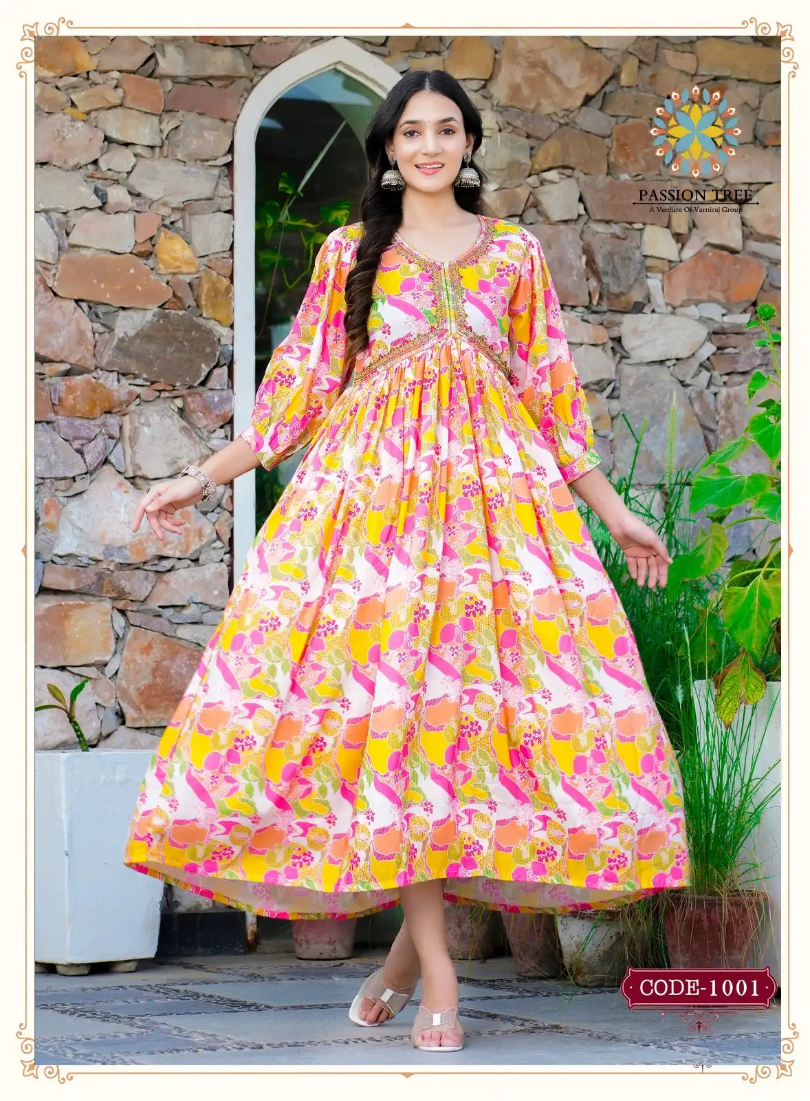 Passion Tree Fashionista Vol 2 Maslin Wholesale Fancy Gown Catalog — Wholesale Kurtis, MPA wholesale from Surat - Gallery Image 2