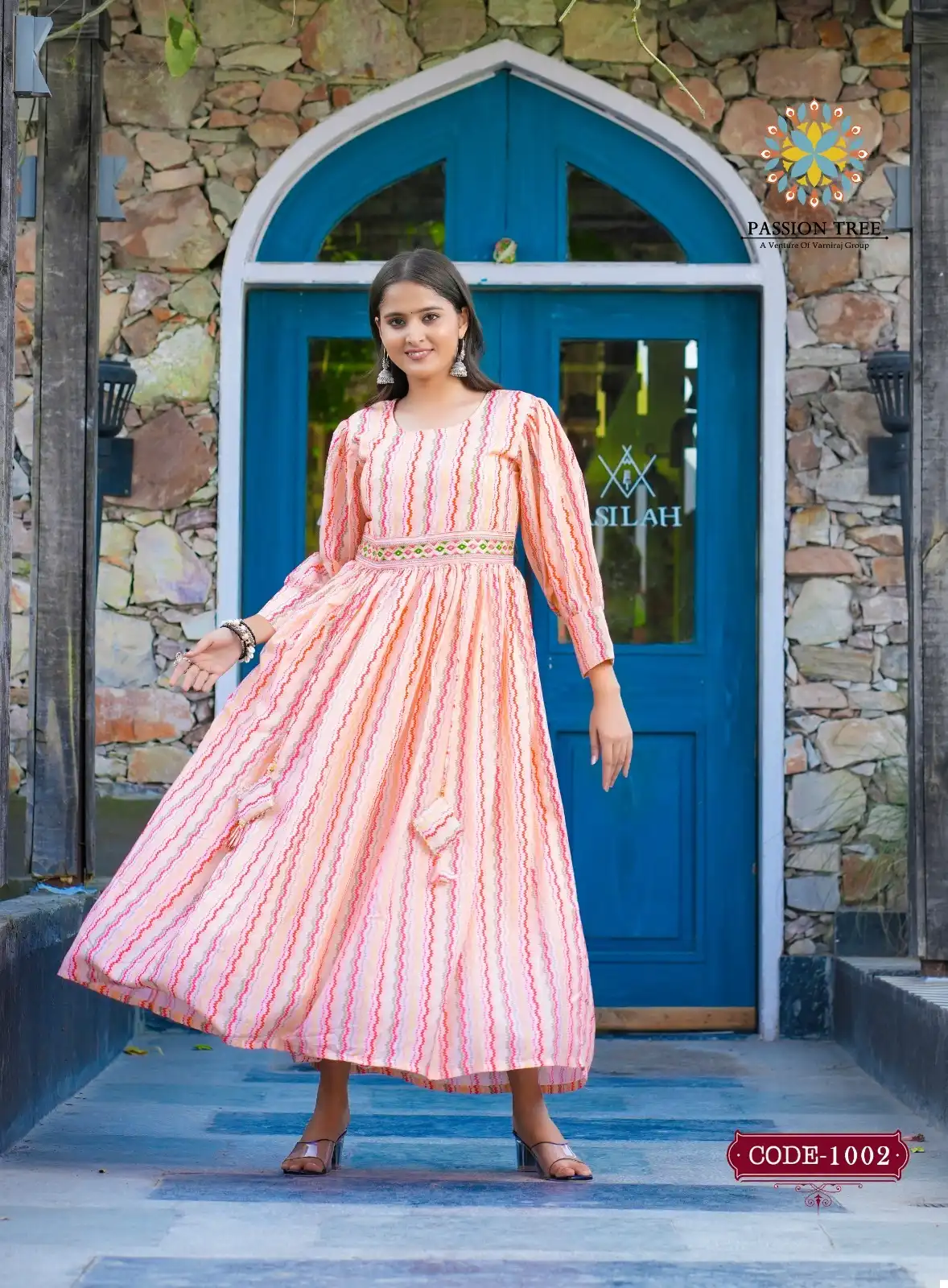Passion Tree Fashionista Vol 2 Maslin Wholesale Fancy Gown Catalog — Wholesale Kurtis, MPA wholesale from Surat - Gallery Image 3