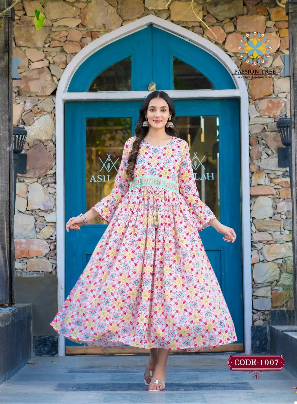 Passion Tree Fashionista Vol 2 Maslin Wholesale Fancy Gown Catalog — Wholesale Kurtis, MPA wholesale from Surat - Gallery Image 4