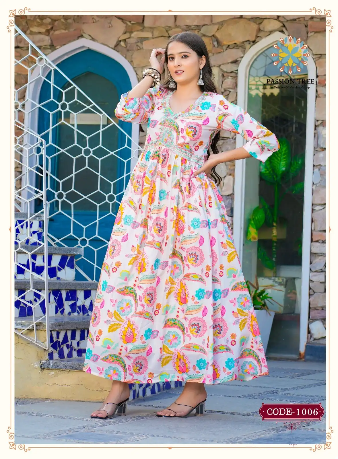 Passion Tree Fashionista Vol 2 Maslin Wholesale Fancy Gown Catalog — Wholesale Kurtis, MPA wholesale from Surat - Gallery Image 5