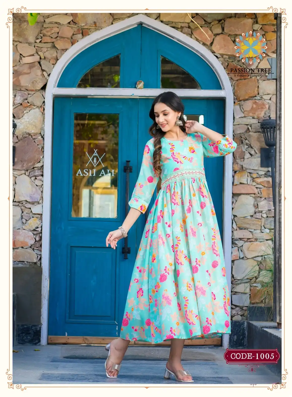 Passion Tree Fashionista Vol 2 Maslin Wholesale Fancy Gown Catalog — Wholesale Kurtis, MPA wholesale from Surat - Gallery Image 7