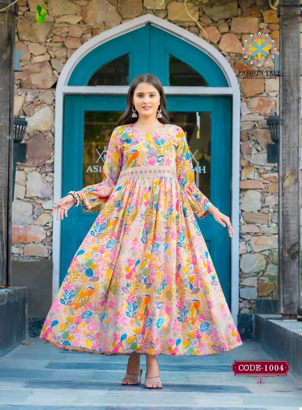 Passion Tree Fashionista Vol 2 Maslin Wholesale Fancy Gown Catalog — Wholesale Kurtis, MPA wholesale from Surat - Gallery Image 8