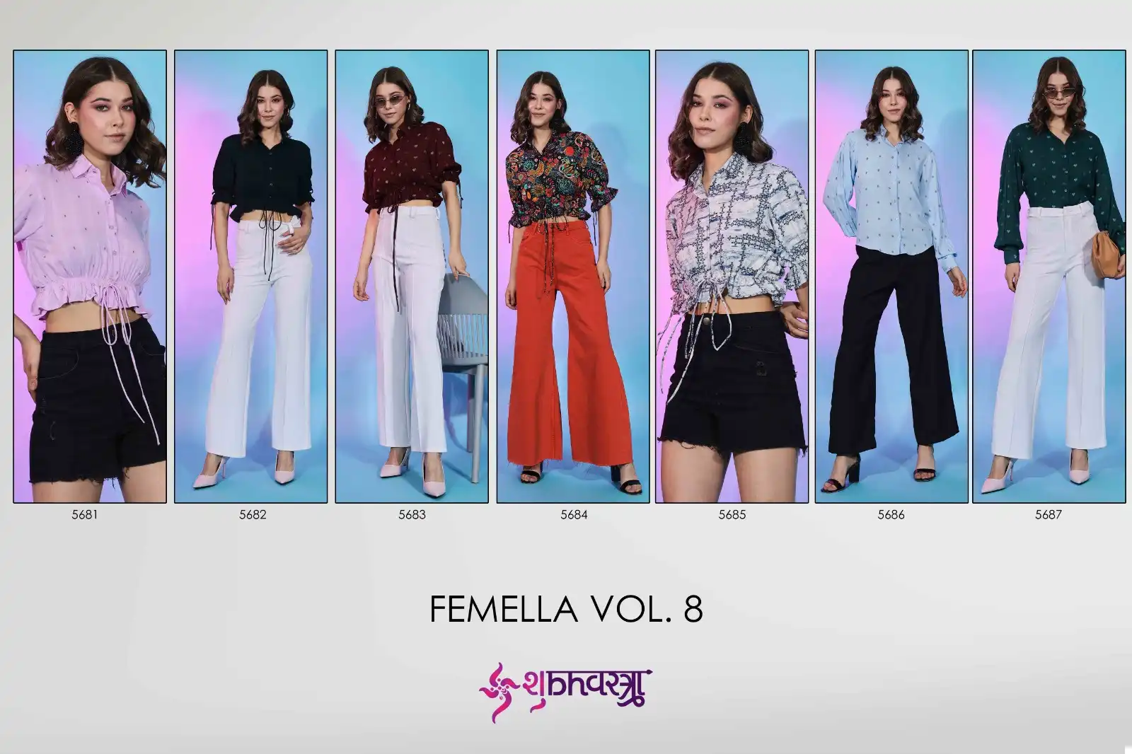 Shubhvastra Femella Vol 8 Viscose Crepe Wholesale Western Top Catalog — Singles, MPA wholesale from Surat — view 10