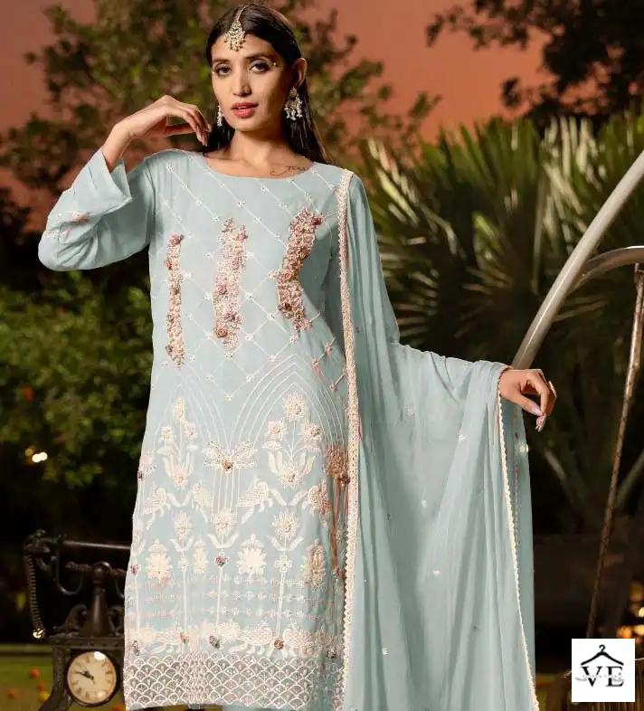 Fepic Rosemeen C 1305 Georgette Wholesale Beautiful Embroidered Pakistani Salwar Suit — Wholesale Salwar Suits, MPA wholesale from Surat — view 1