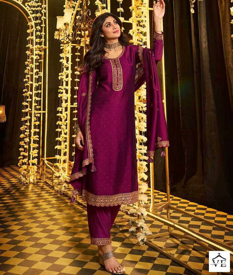Vatsam Festive Collection Jacquard Wholesale Designer Readymade Salwar Suit — Wholesale Salwar Suits, MPA wholesale from Surat - Gallery Image 2