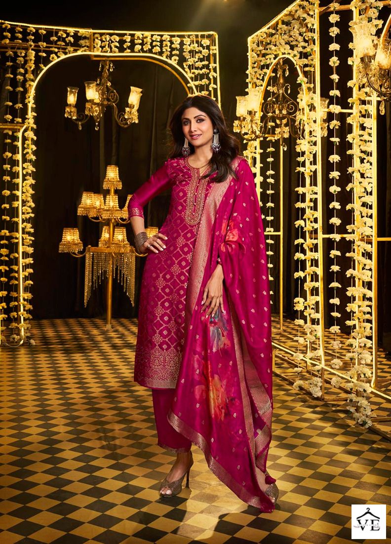 Vatsam Festive Collection Jacquard Wholesale Designer Readymade Salwar Suit — Wholesale Salwar Suits, MPA wholesale from Surat - Gallery Image 3