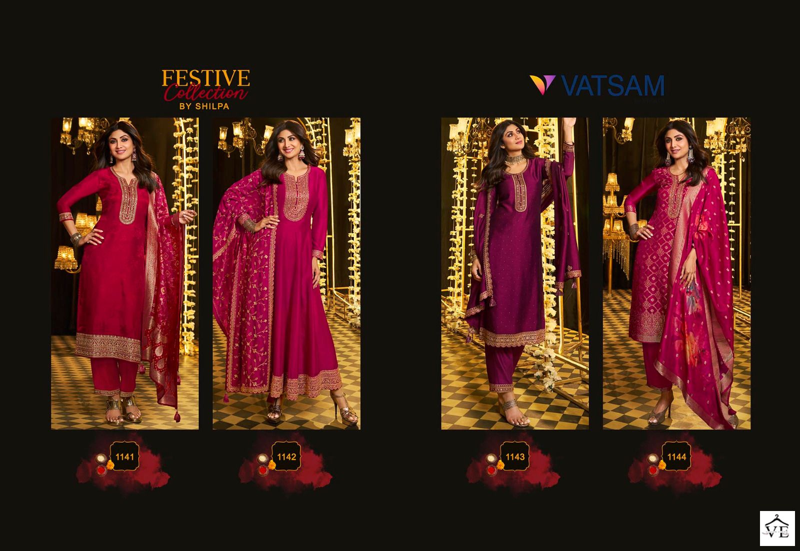 Vatsam Festive Collection Jacquard Wholesale Designer Readymade Salwar Suit — Wholesale Salwar Suits, MPA wholesale from Surat — view 5
